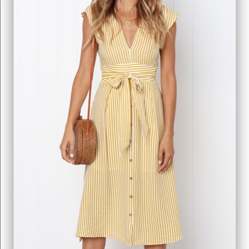 Petal and Pup Prague Dress in Yellow